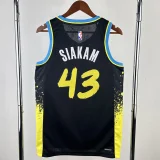 23-24 Indiana Pacers SIAKAM #43 Black City Edition Top Quality Hot Pressing NBA Jersey