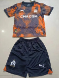 23-24 Marseille Third Kids Soccer Jersey