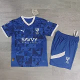 24-25 Al-Hilal Home Kids Soccer Jersey