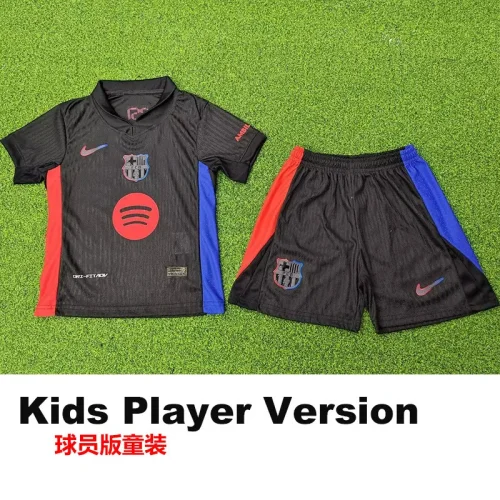 24-25 BAR Away Kids Player Version Soccer Jersey (球员童装)