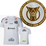 25-26 Santos FC Home Prints Sponsor Fans Soccer Jersey