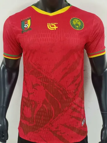 25-26 Cameroon Red Player Version Soccer Jersey