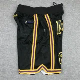 Lakers Mamba Black City Edition Top Quality NBA Pocket Pants *湖人曼巴