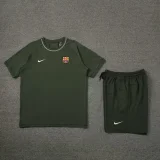 24-25 BAR Army Green Training Short Suit (100%Cotton)纯棉