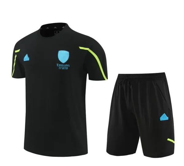 24-25 ARS Black Training Short Suit (100%Cotton)纯棉