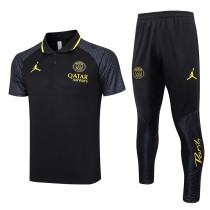 23-24 PSG Jordan Black Polo Tracksuit #C1011