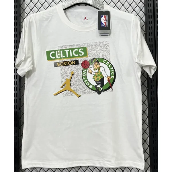 T196 Celtic Jordan White High Quality Casual T-Shirt