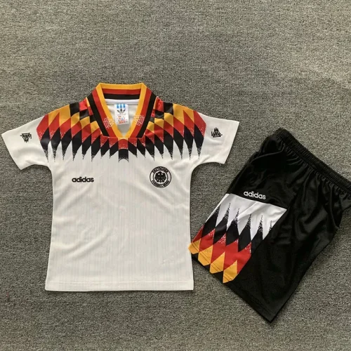 1994 Germany Home Kids Retro Soccer Jersey