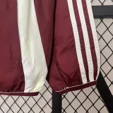 24-25 Mexico Red & White Double Sided Windbreaker (双面风衣)(刺绣)