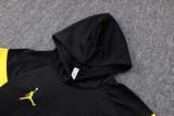 23-24 PSG Jordan Black Hoodie Jacket Tracksuit #F448