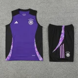 24-25 Germany Purple Black Tank top and shorts suit