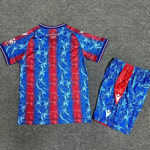 24-25 Crystal Palace Home Kids Soccer Jersey