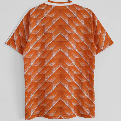 1988 Netherlands Home Retro Soccer Jersey（队标缕空）