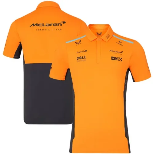2024 McLaren Black T-Shirts Racing Suit (圆领)
