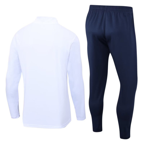 2023 JOMA White Half Pull Tracksuit #2313 (半拉链)