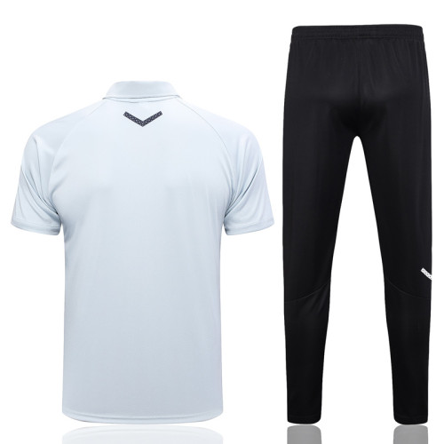 23-24 Man City Light Grey Polo Tracksuit #C991