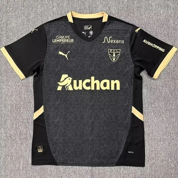 24-25 RC Lens Black Special Edition Fans Soccer Jersey*全广告