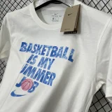 T208 NK White High Quality Casual T-Shirt