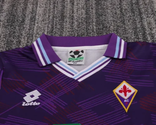 1992-1993 Fiorentina Home Kids Retro Soccer Jersey
