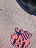 25-26 BAR Pink Yellow Special Edition Player Version Soccer Jersey