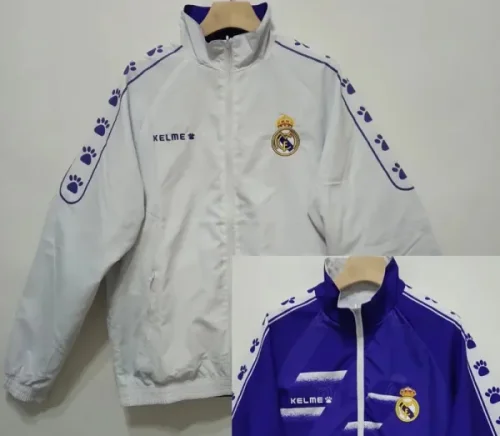24-25 RMA White & Blue Double sided windbreaker (双面刺绣)(双面风衣)