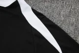 24-25 NK Black Half Pull Tracksuit #05(半拉链)(白色领)