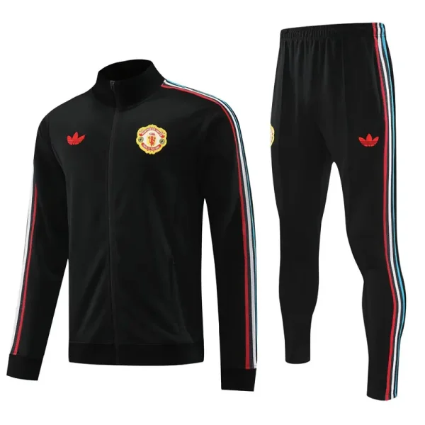 24-25 Man Utd Black Jacket TracksuitD