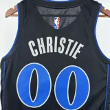 23-24 Dallas Mavericks CHRISTIE #00 Black City EditionTop Quality Hot Pressing NBA Jersey(V领)