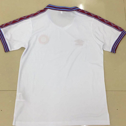 1980 Aston Villa White Retro Soccer Jersey