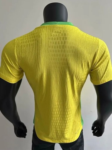 25-26 Brazil Home Player Version Soccer Jersey #带星