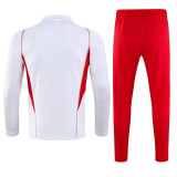 23-24 Flamengo White Half Pull Tracksuit (半拉链)