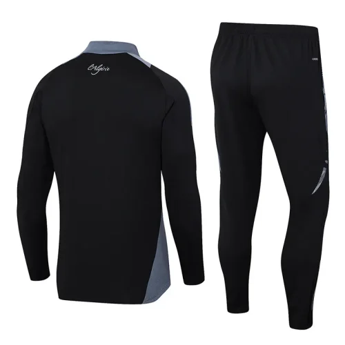 24-25 Algeria Black Half Pull Tracksuit (半拉链)