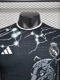 24-25 RMA Black Special Edition Player Version Soccer Jersey #豹