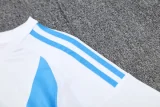 2025 AD White blue Training short Suit