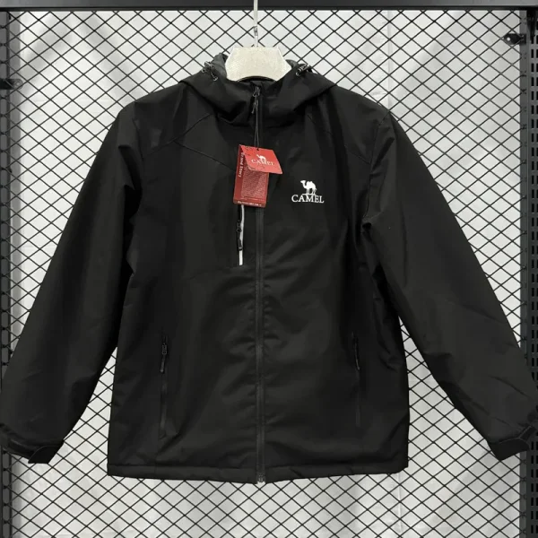 2024 Camel Thickened warm Black Outdoor Jackets #F6加绒冲锋衣