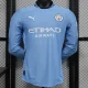 24-25 Man City Home Long Sleeve Player Version Soccer Jersey (长袖球员)