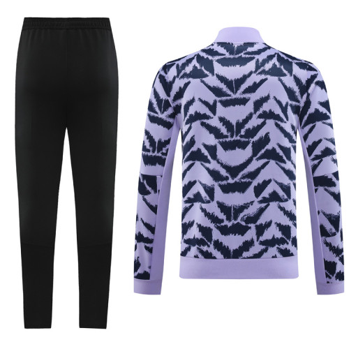 2023 AD Purple Jacket Tracksuit #AJ09（花纹）
