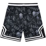C2441 Jordan Black Casual Short Pants