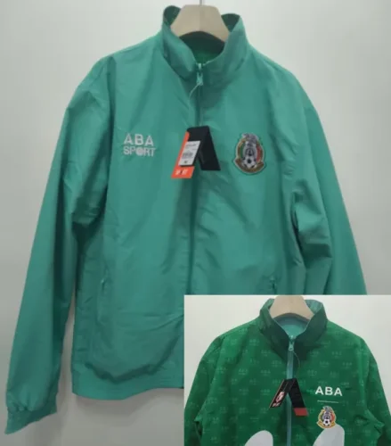 24-25 Mexico Lake blue & Green Double sided Windbreaker (双面风衣)