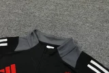 24-25 Man Utd Black Half Pull Tracksuit (半拉链)