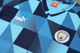23-24 Man City Blue Training Short Suit