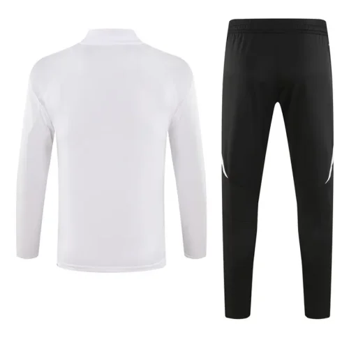 2024 AD White Half Pull Tracksuit (半拉链)