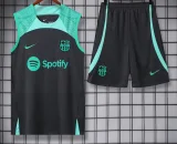 23-24 BAR Green-Black Tank top and shorts suit