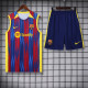 23-24 BAR Red-Blue Tank top and shorts suit (波浪纹)