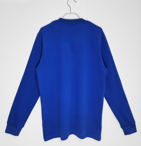 1968 Man Utd Blue Long Sleeve Retro Soccer Jersey 长袖