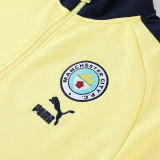23-24 Man City Yellow Jacket Tracksuit #02
