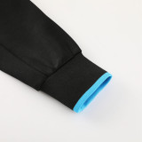 23-24 Napoli Black Jacket Tracksuit #01