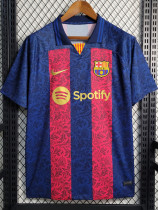 23-24 BAR Special Edition Red Blue Training Shirts (印花)