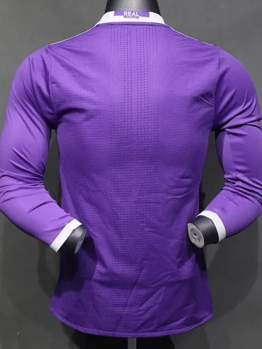 2016-2017 RMA Away Player Version 长袖球员 Long Sleeve Retro Soccer Jersey