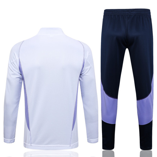 23-24 Cruzeiro White Half Pull Tracksuit #B653(半拉链)
